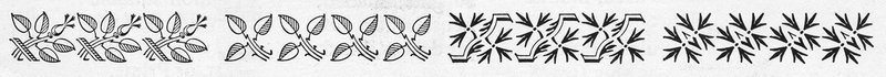 A limited character set showing of the typeface Fairfield Ornaments