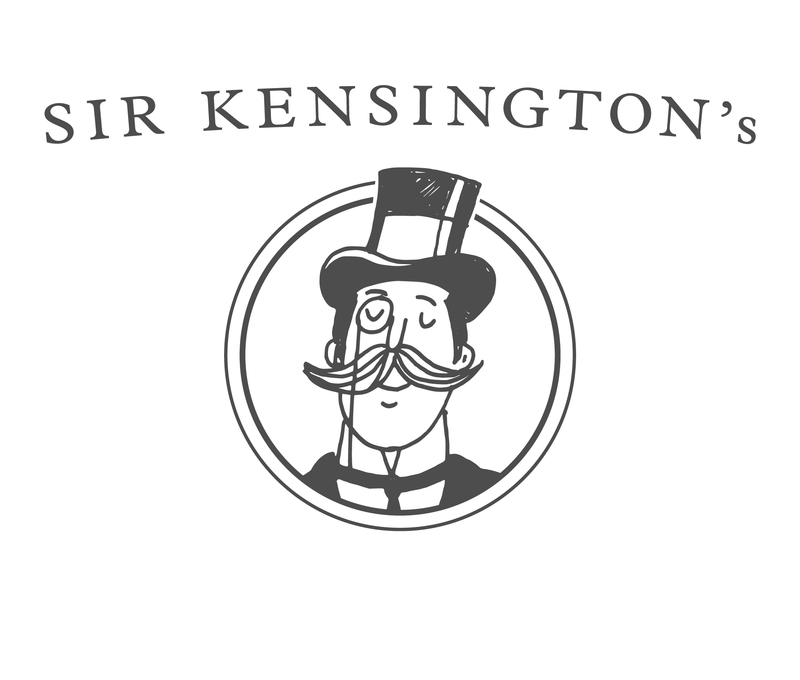 The old Sir Kensington's logo lockup