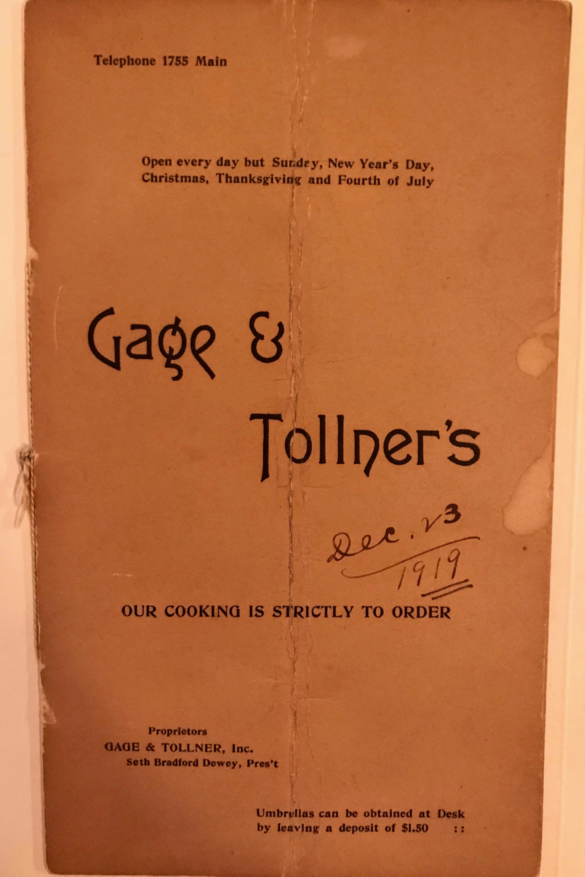 Gage & Tollner - Custom - XYZ Type